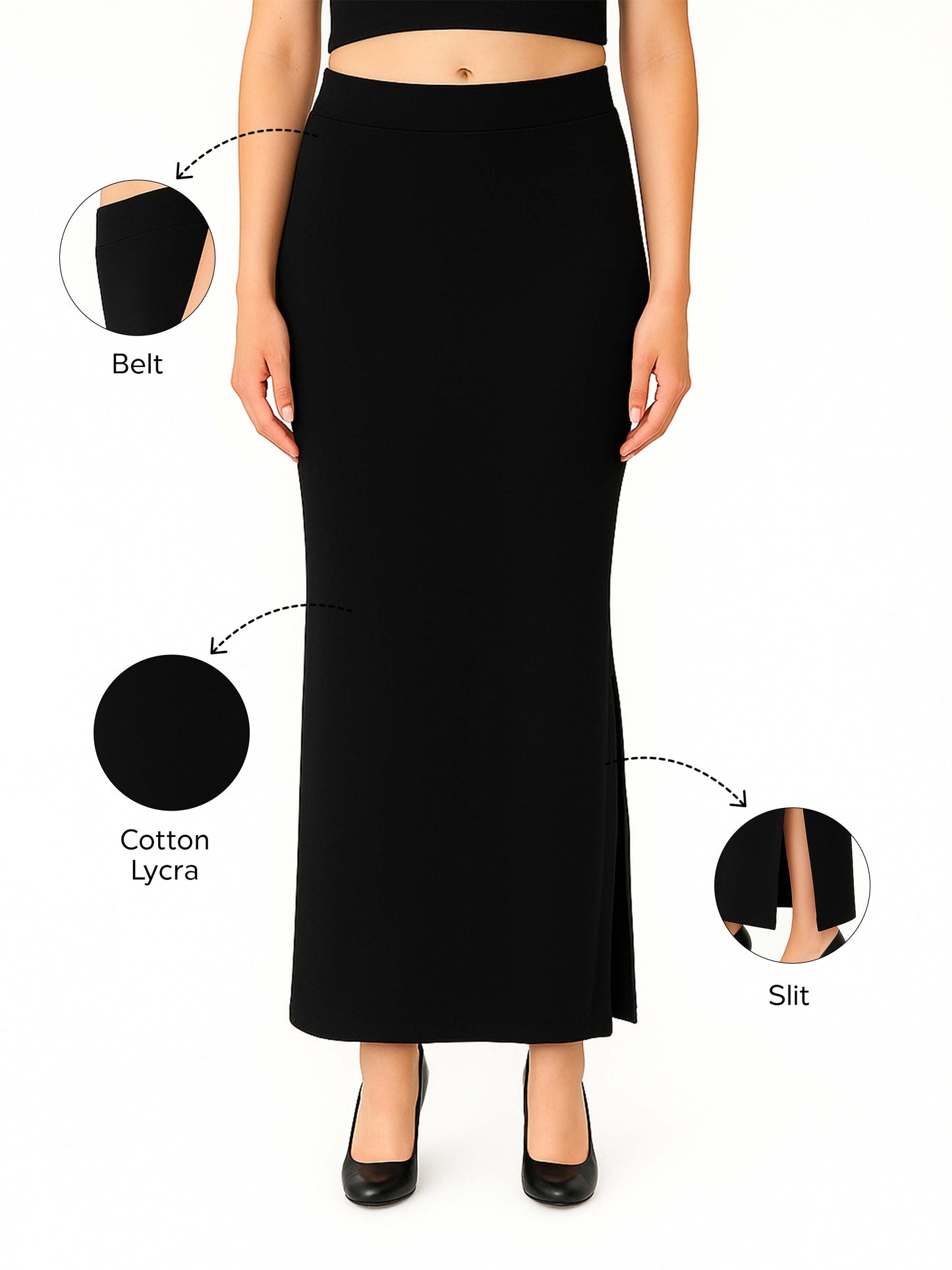 Black Women's Solid Shapewear