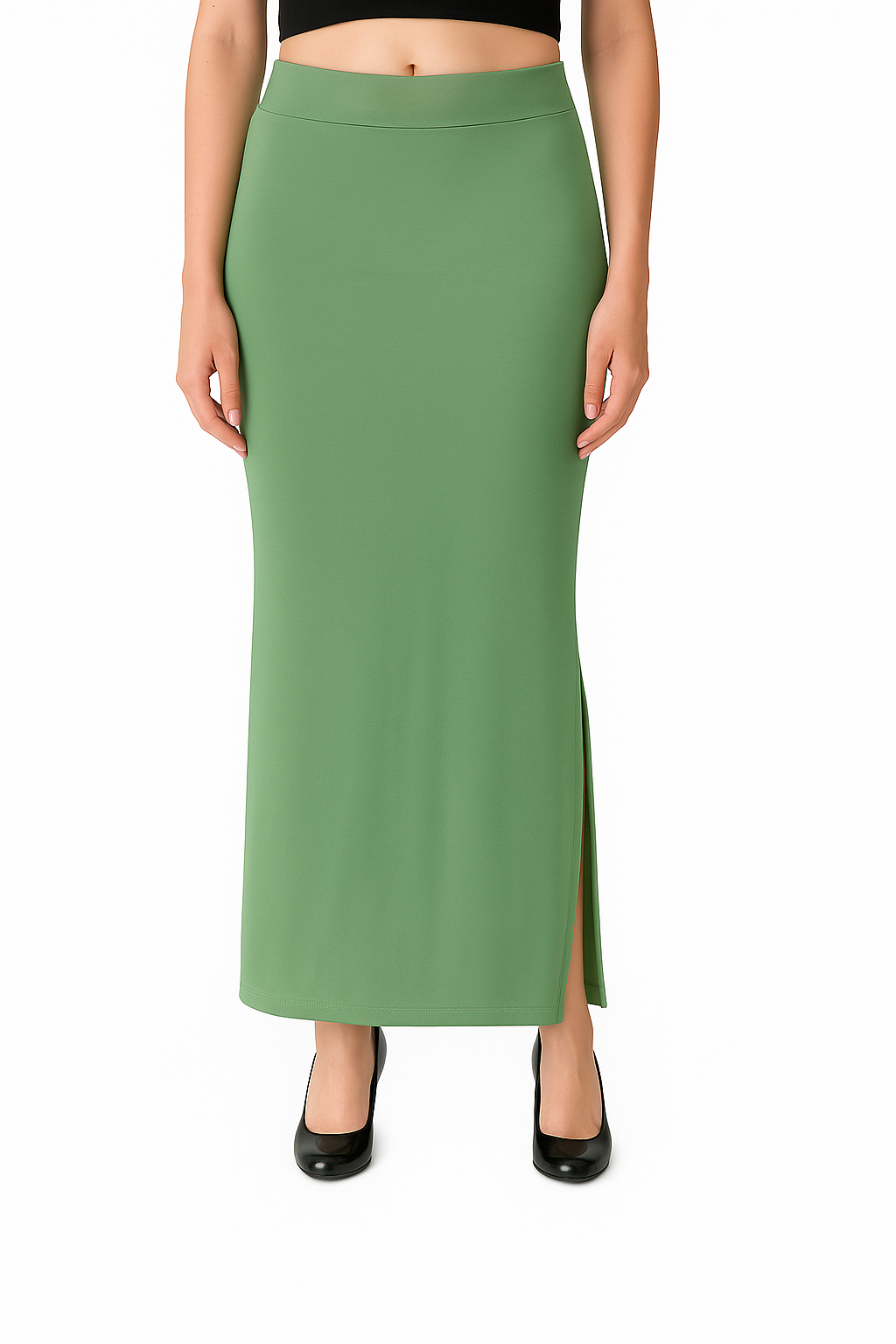 Pastel Green Women's Solid Shapewear