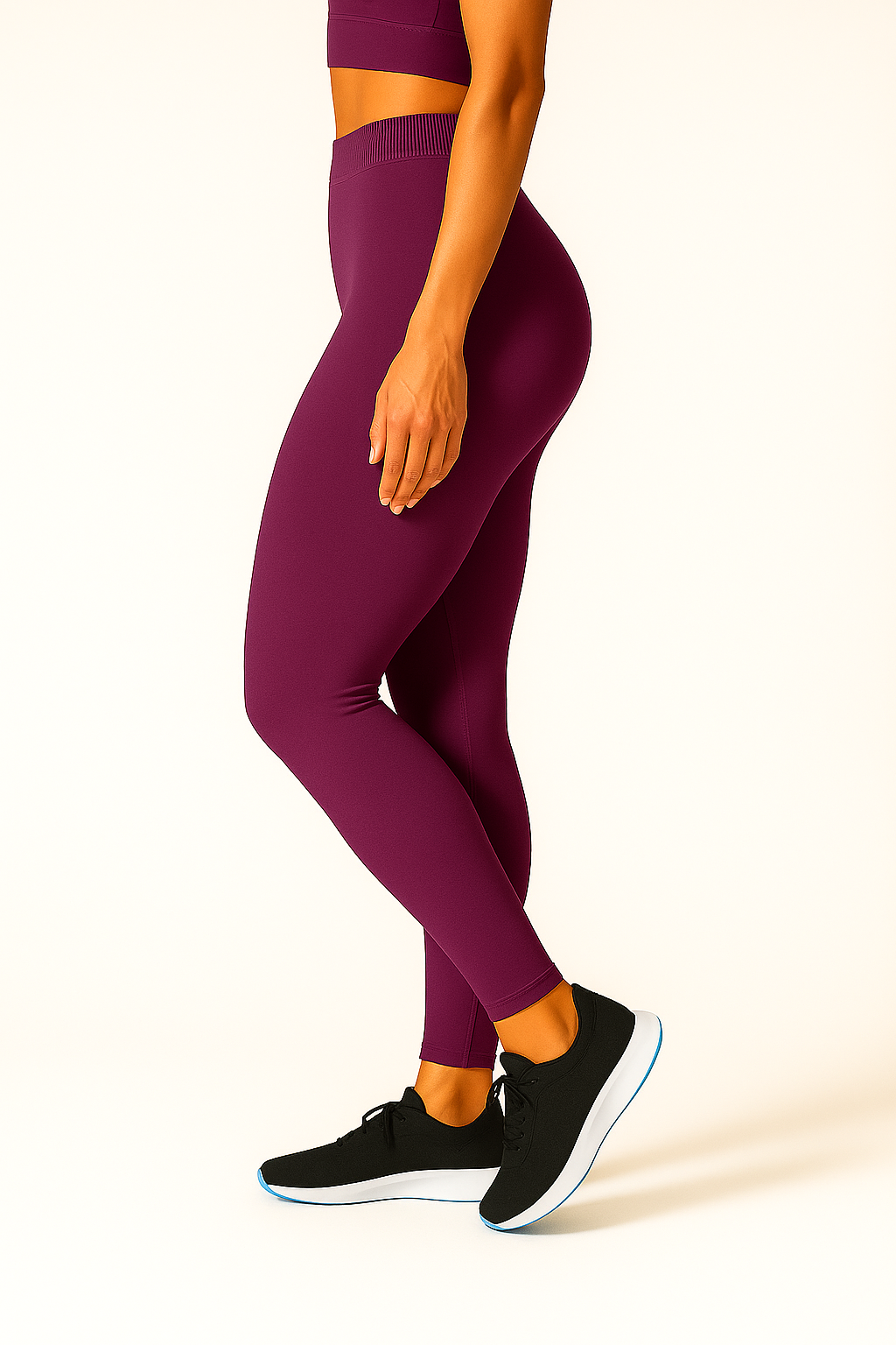 Vivid Viola Women's Ankle Length Stretchable Cotton Lycra Leggings