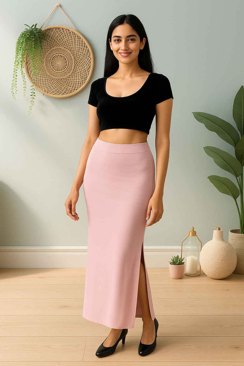 Cradle Pink Women's Solid Shapewear