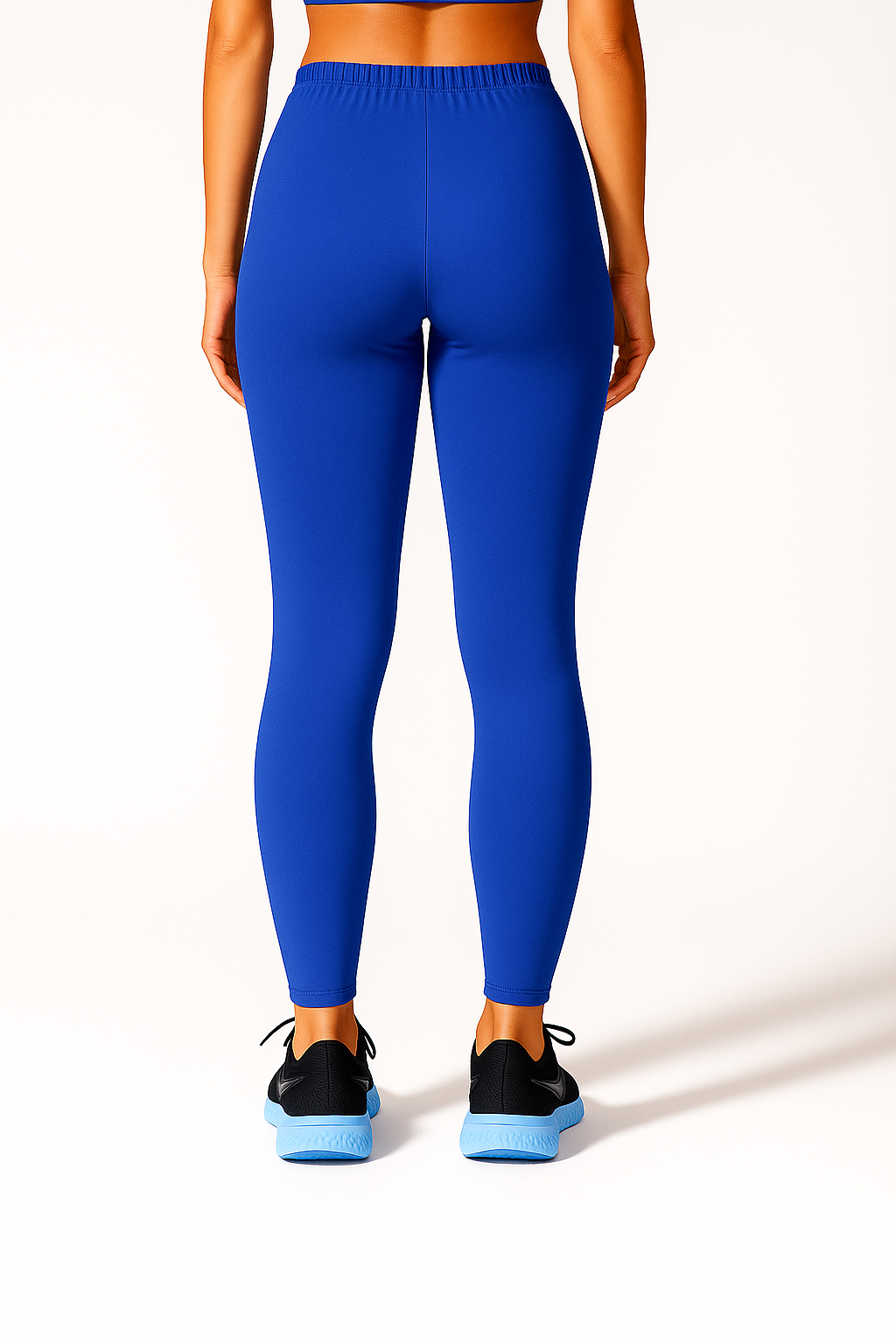Palace Blue Women's Ankle Length Stretchable Cotton Lycra Leggings