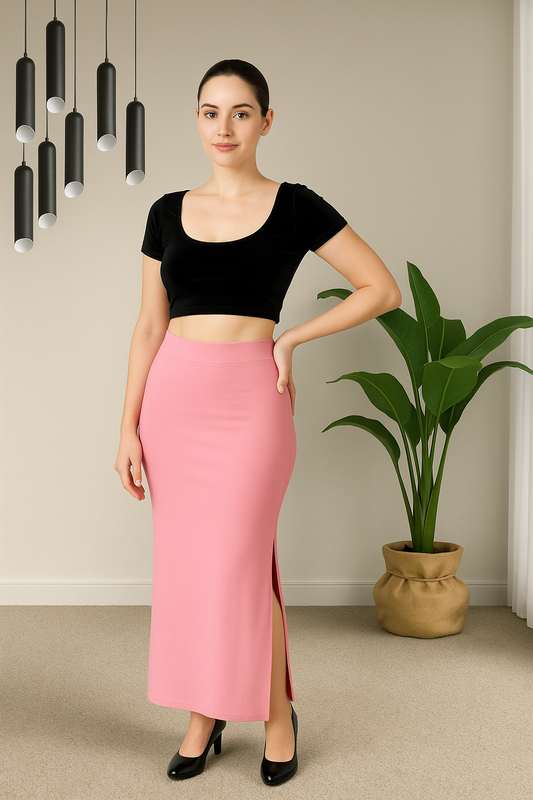 Baby Pink Women's Solid Shapewear