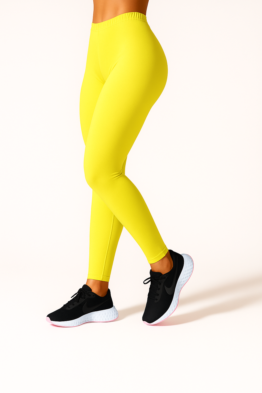 Unmellow Yellow Women's Ankle Length Stretchable Cotton Lycra Leggings