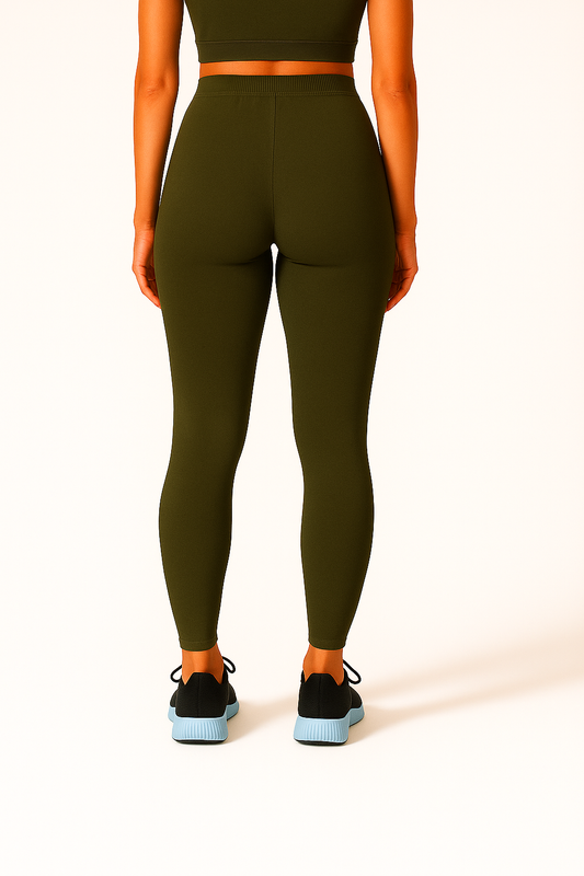 Dark Mehendi Women's Ankle Length Stretchable Cotton Lycra Leggings