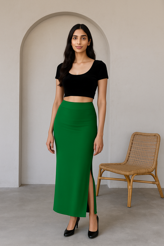 Forest Green Women's Solid Shapewear