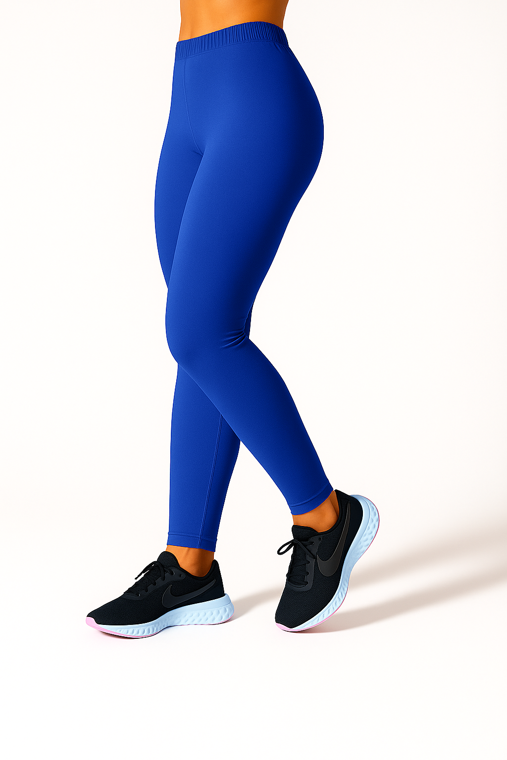 Palace Blue Women's Ankle Length Stretchable Cotton Lycra Leggings