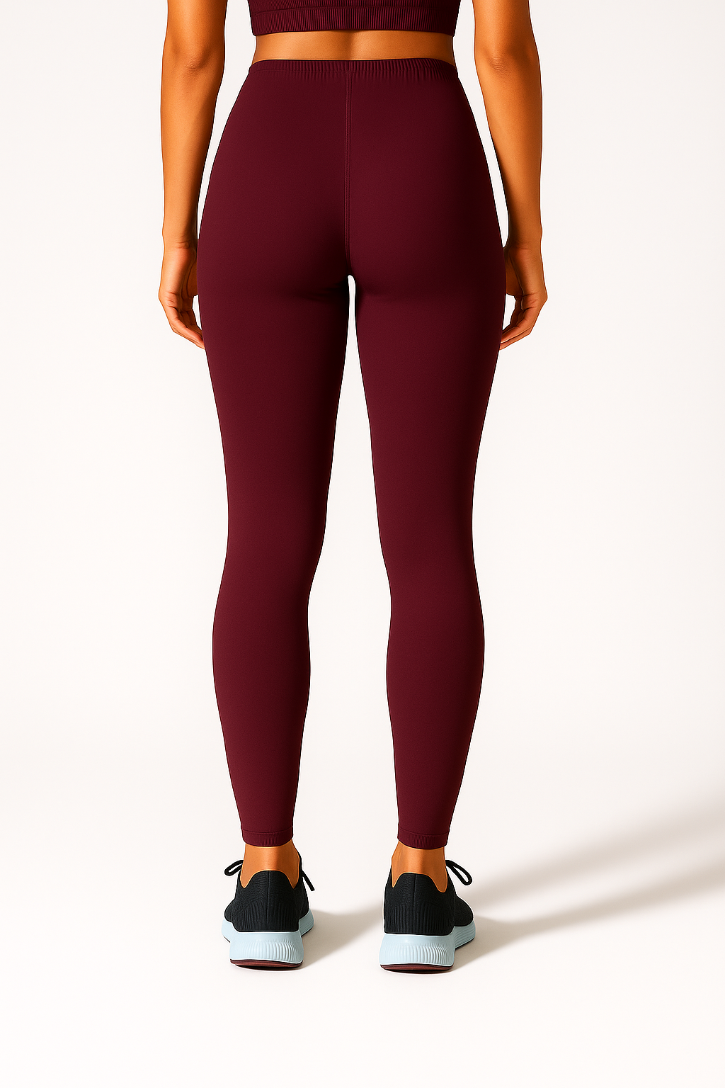 Wine Women's Ankle Length Stretchable Cotton Lycra Leggings