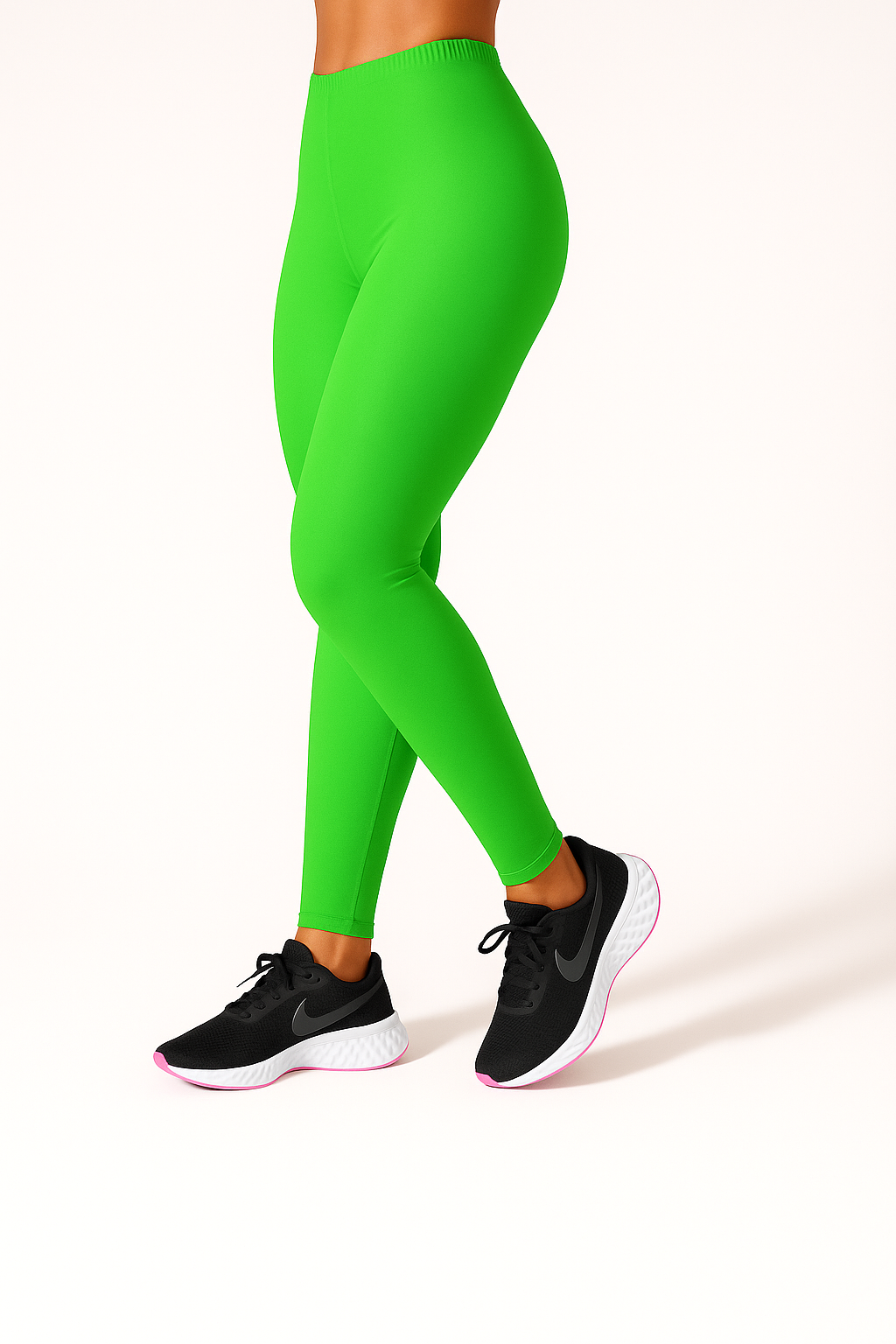 Parrot Green Women's Ankle Length Stretchable Cotton Lycra Leggings