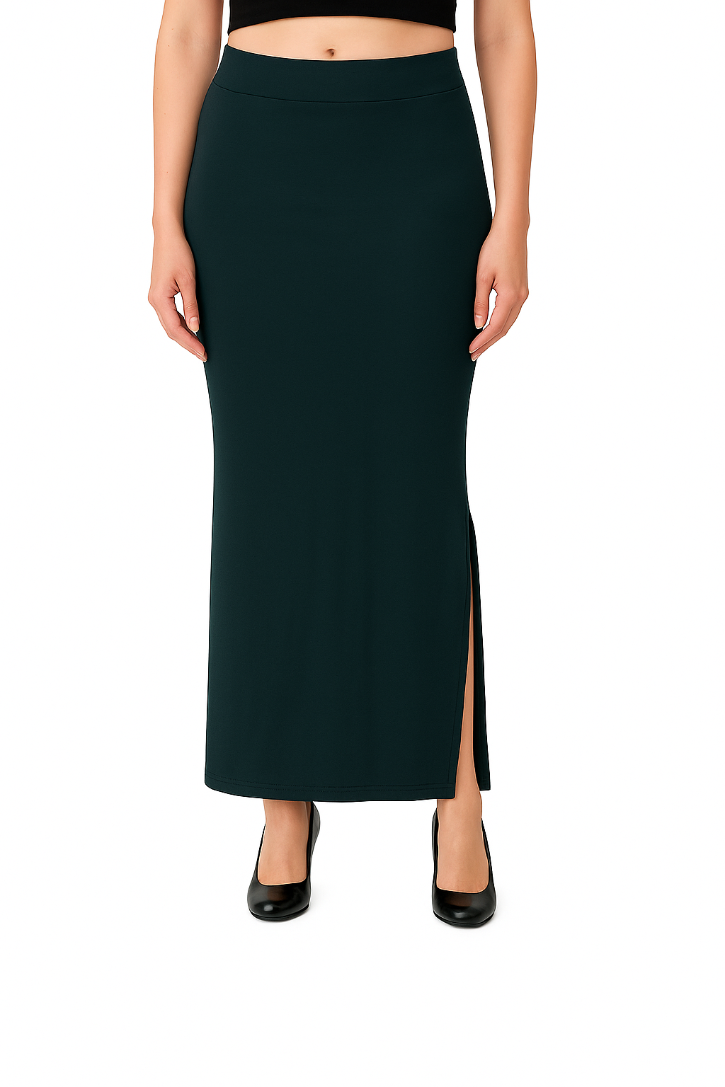 Smokey Blue Women's Solid Shapewear
