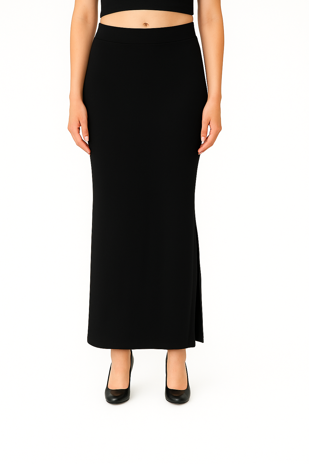 Black Women's Solid Shapewear