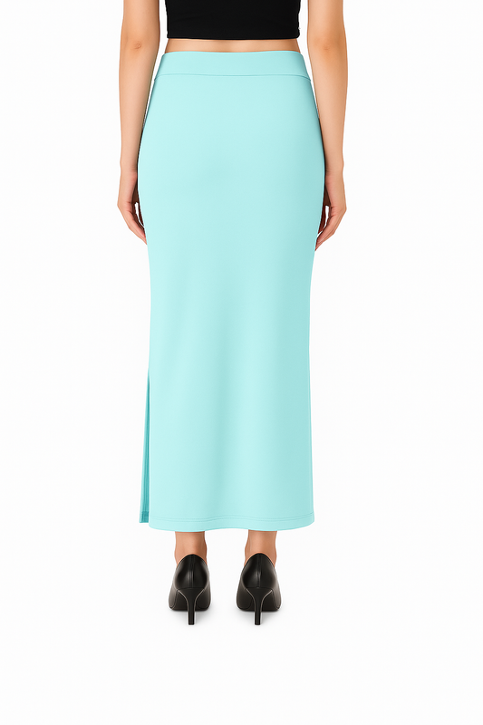 Sky Blue Women's Solid Shapewear