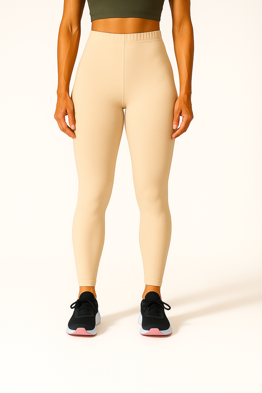 Peach Women's Ankle Length Stretchable Cotton Lycra Leggings