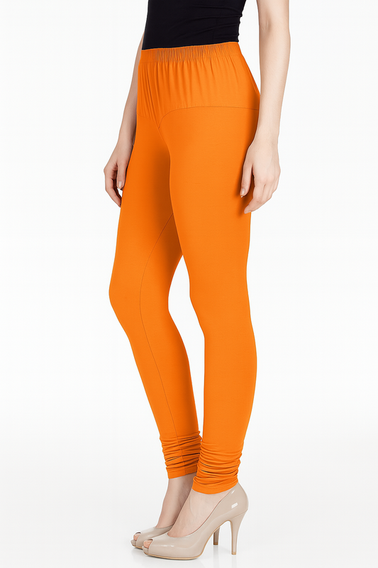 Amber Women's Solid Churidar Stretchable Cotton Blend Legging