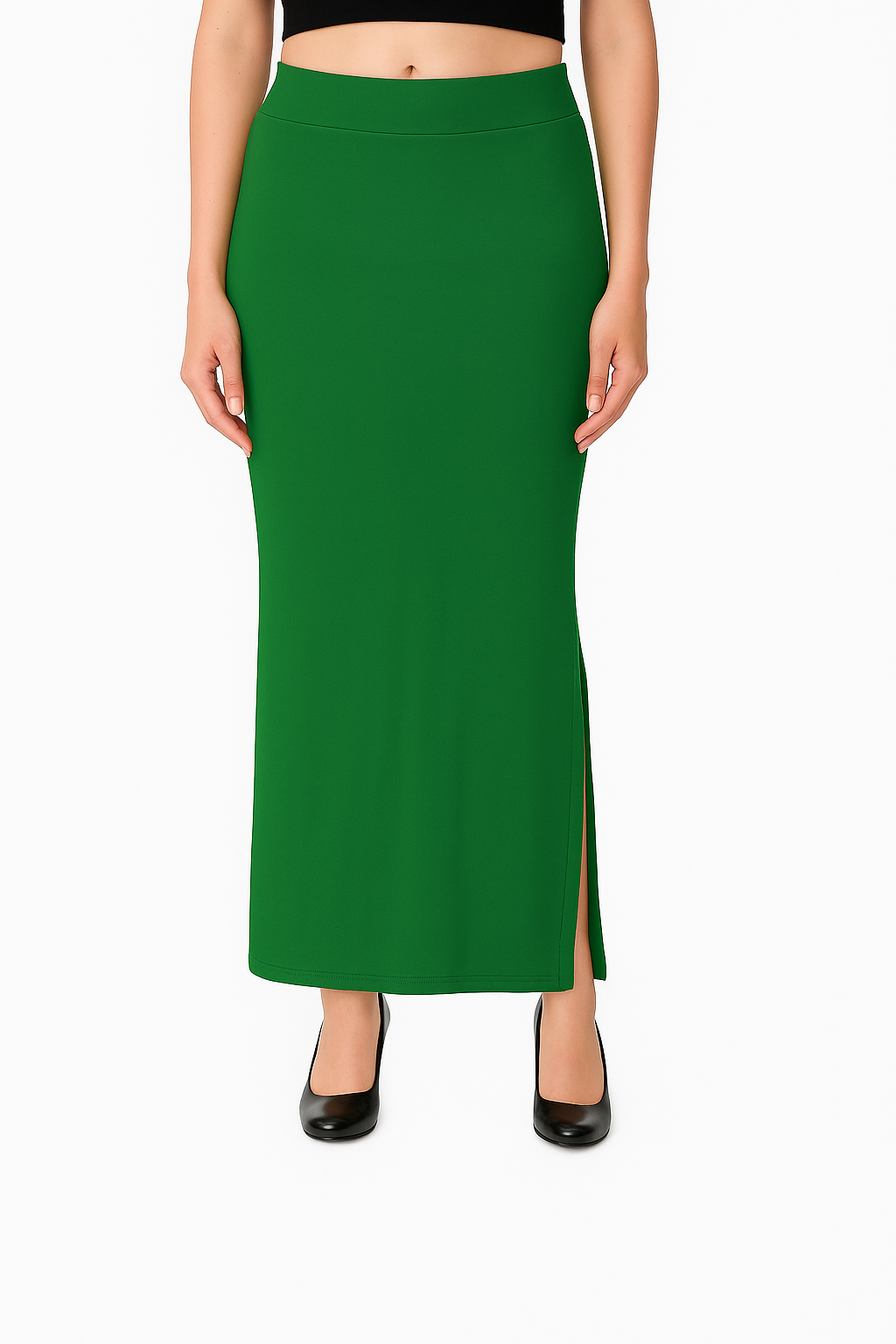 Forest Green Women's Solid Shapewear