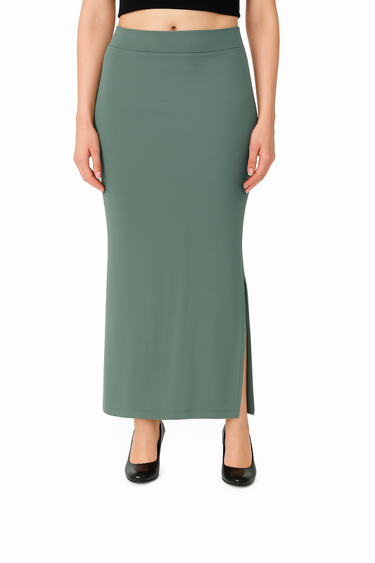 Steel Green Women's Solid Shapewear