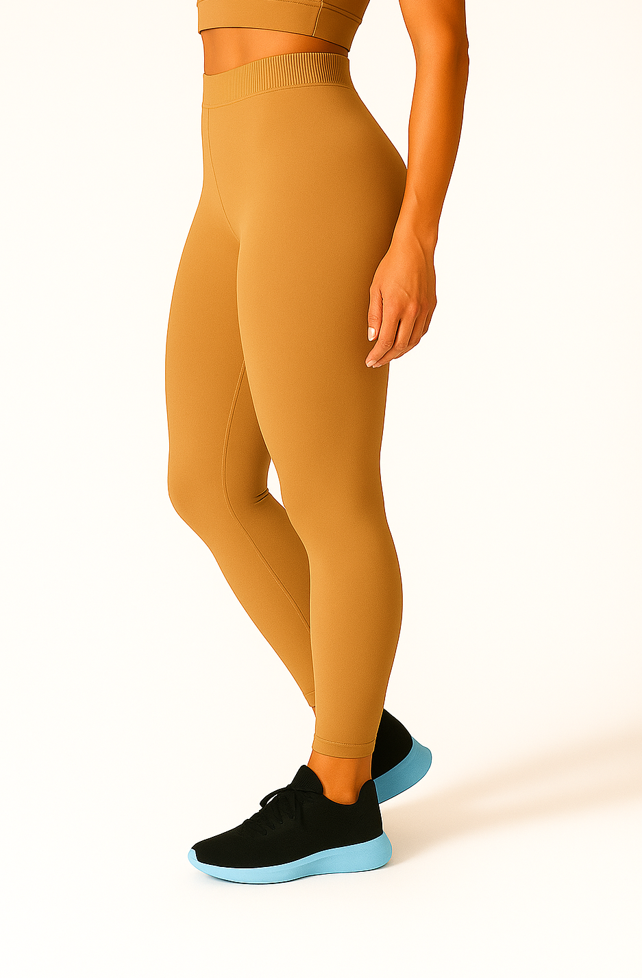 Indian Tan Women's Ankle Length Stretchable Cotton Lycra Leggings