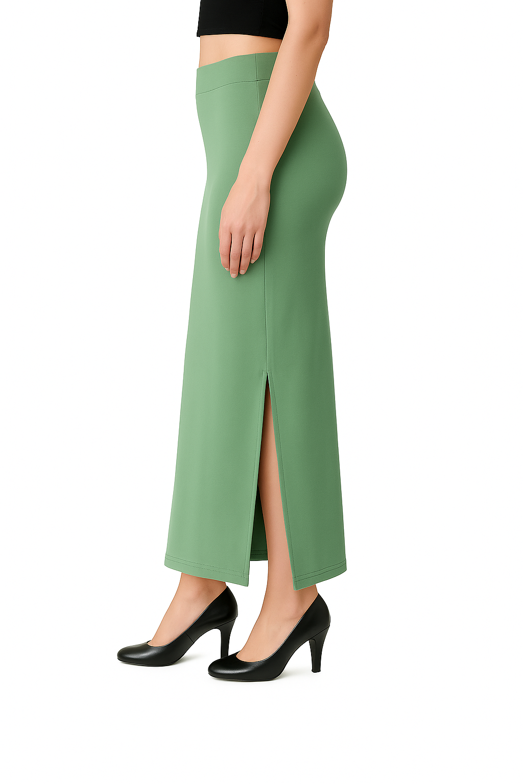 Paradise Green Women's Solid Shapewear