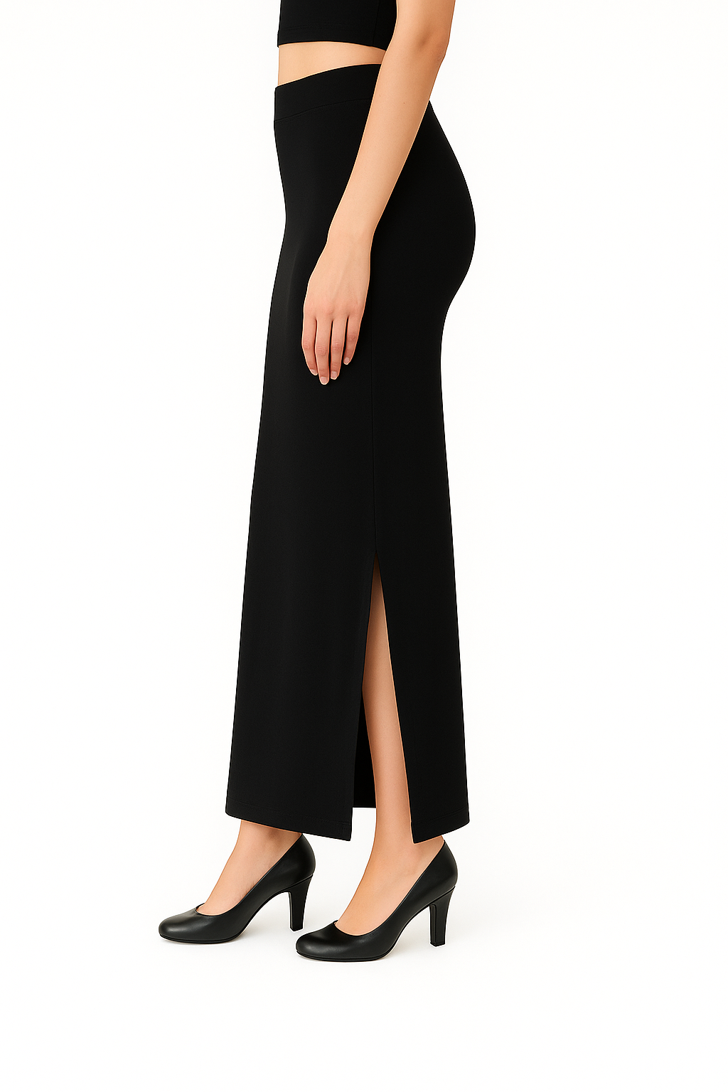 Black Women's Solid Shapewear
