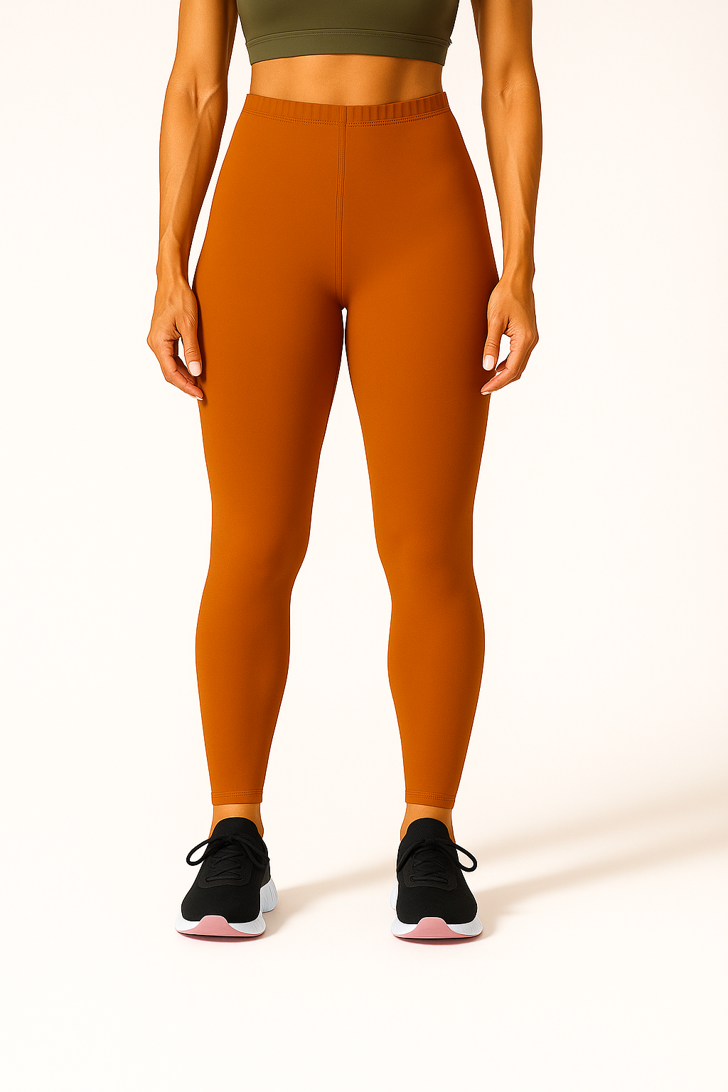 Mustard Women's Ankle Length Stretchable Cotton Lycra Leggings