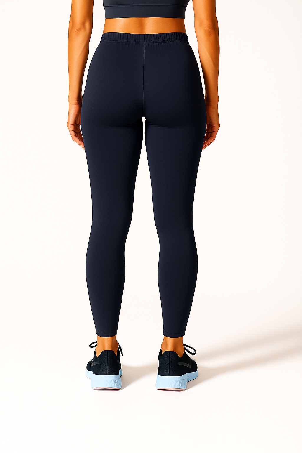 Olympian Blue Women's Ankle Length Stretchable Cotton Lycra Leggings