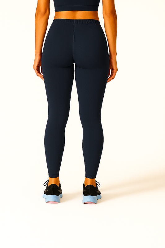 Denim Blue Women's Ankle Length Stretchable Cotton Lycra Leggings
