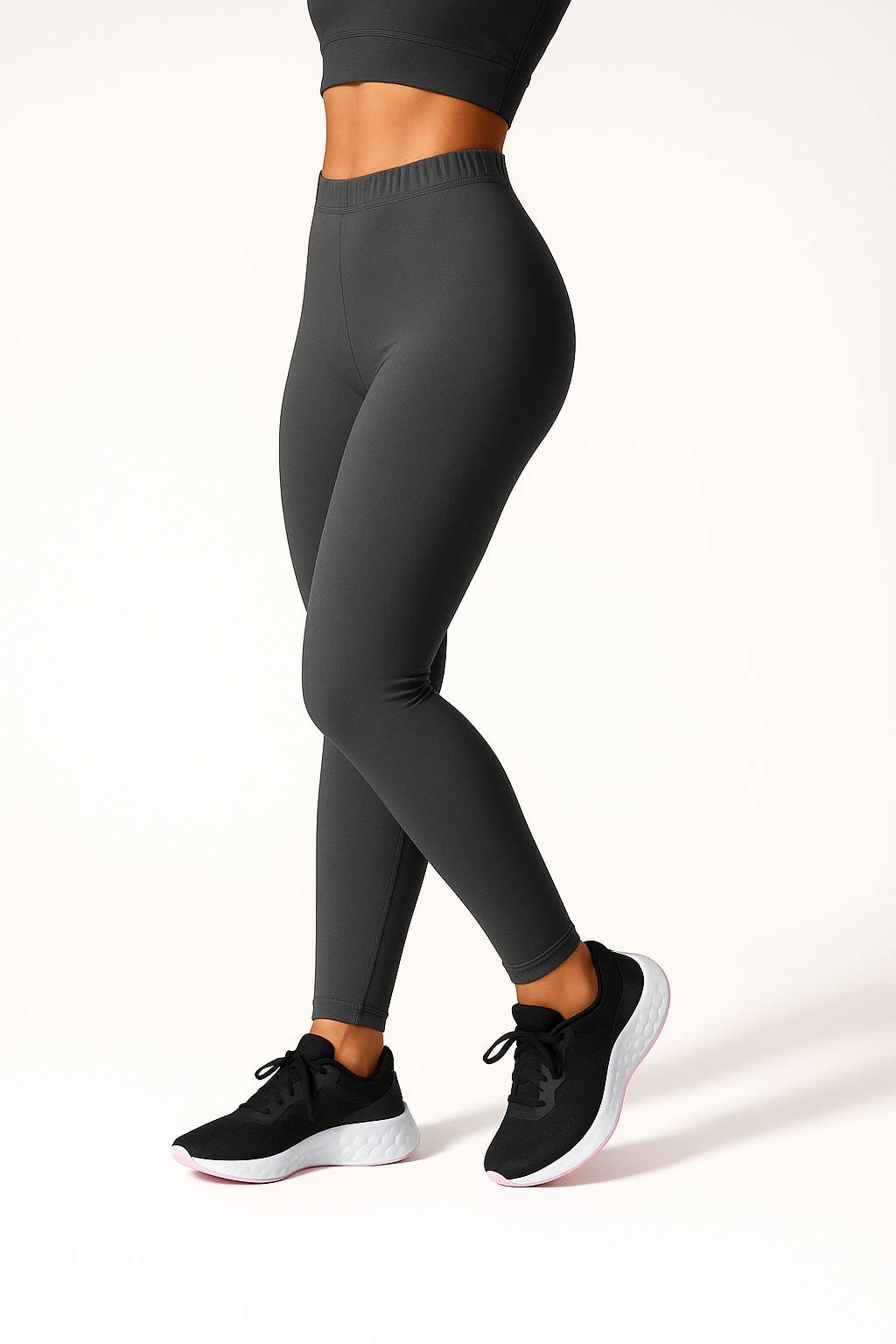 Women's Ankle Length Slim Fit Soft Stretchable Ashes Roses Cotton Blend Leggings