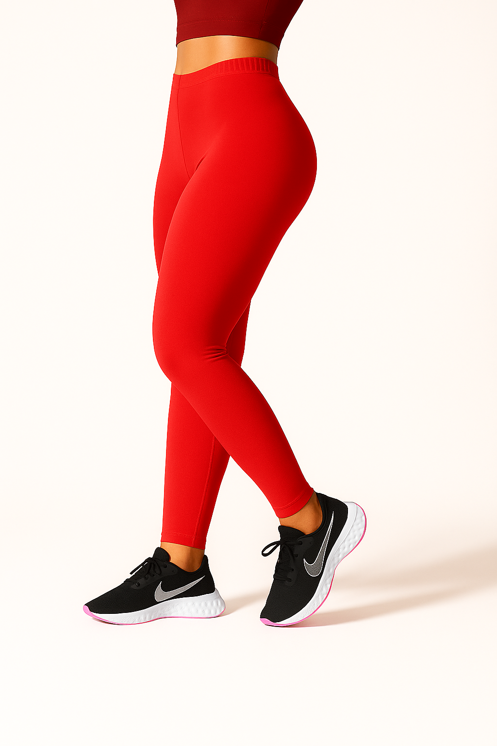Sparking Cherry Women's Ankle Length Stretchable Cotton Lycra Leggings