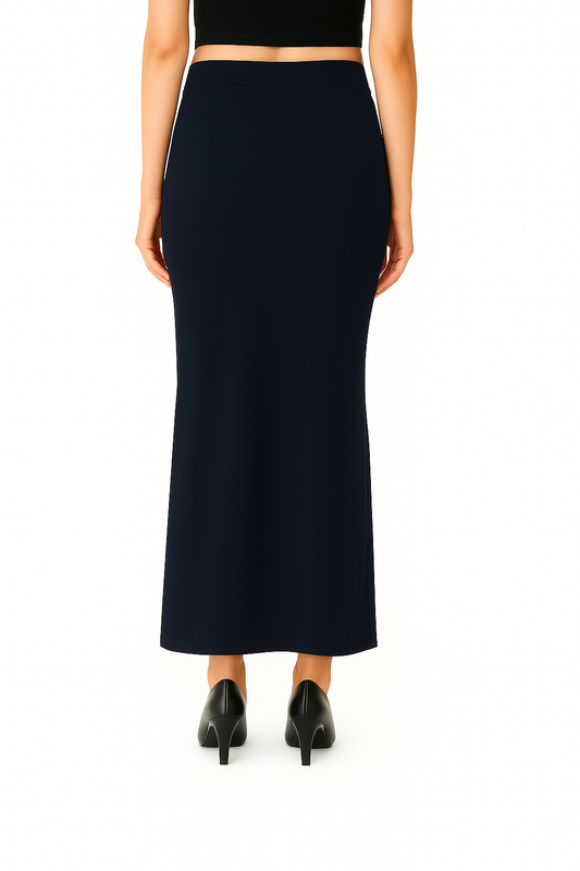 Denim Blue Women's Solid Shapewear