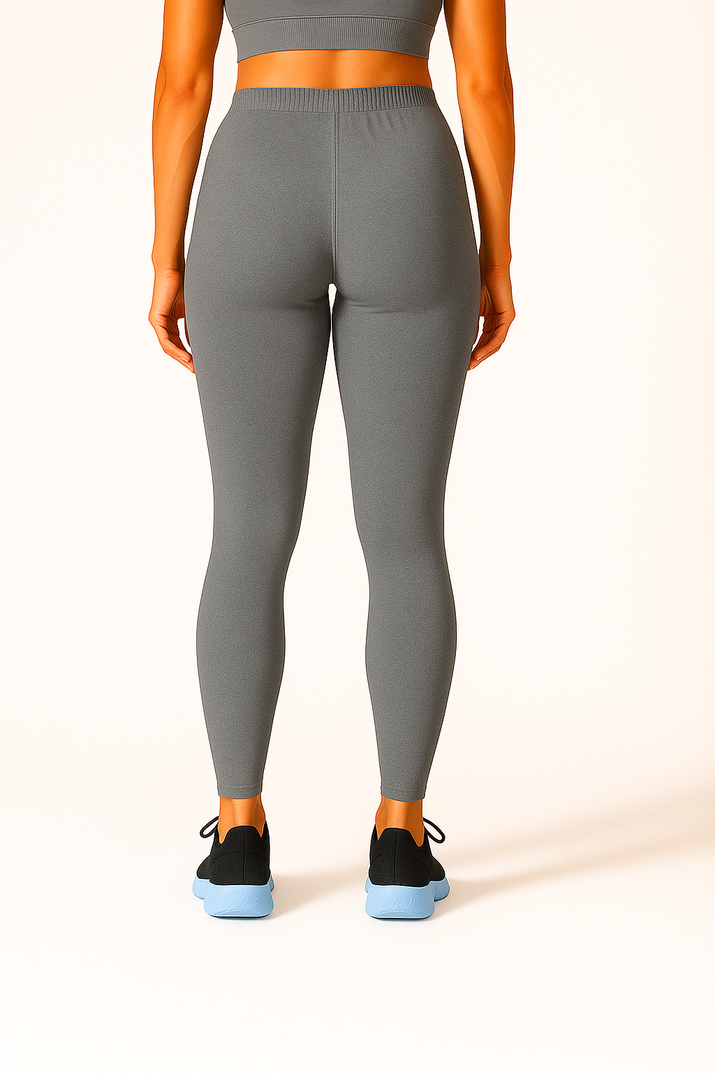Steel Grey Women's Ankle Length Stretchable Cotton Lycra Leggings