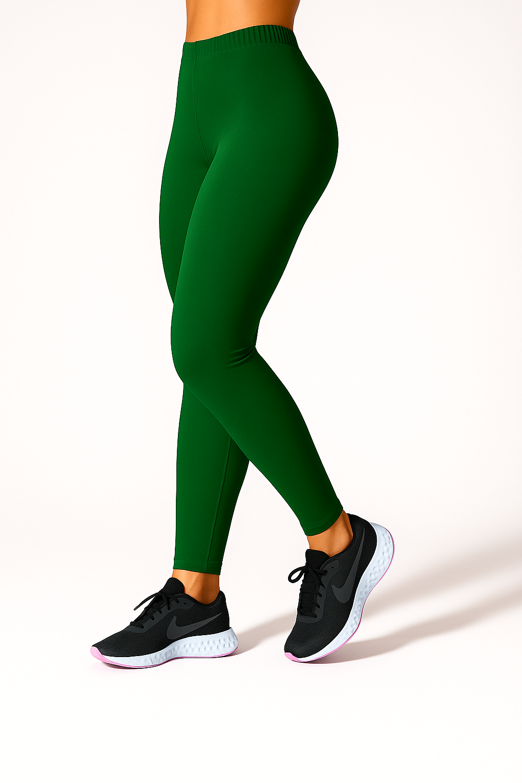 Pak Green Women's Ankle Length Stretchable Cotton Lycra Leggings