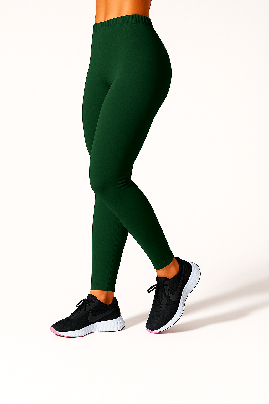 Rama Green Women's Ankle Length Stretchable Cotton Lycra Leggings