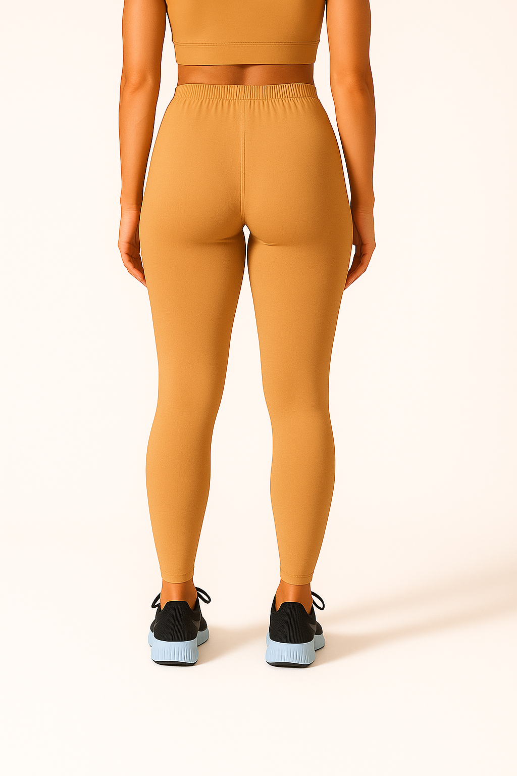 Sahara Tan Women's Ankle Length Stretchable Cotton Lycra Leggings