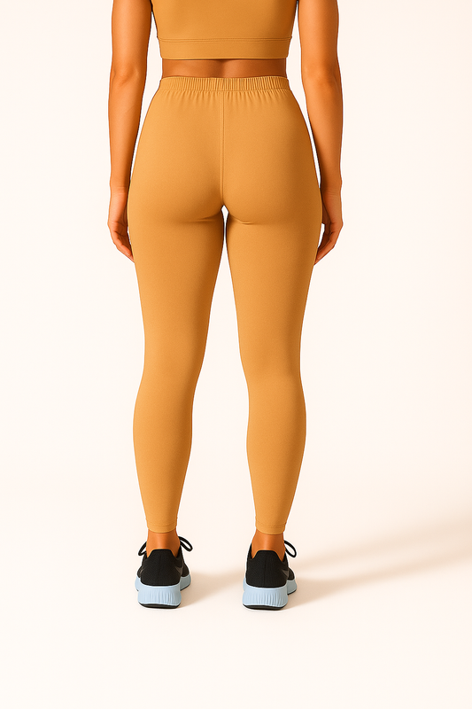 Sahara Tan Women's Ankle Length Stretchable Cotton Lycra Leggings