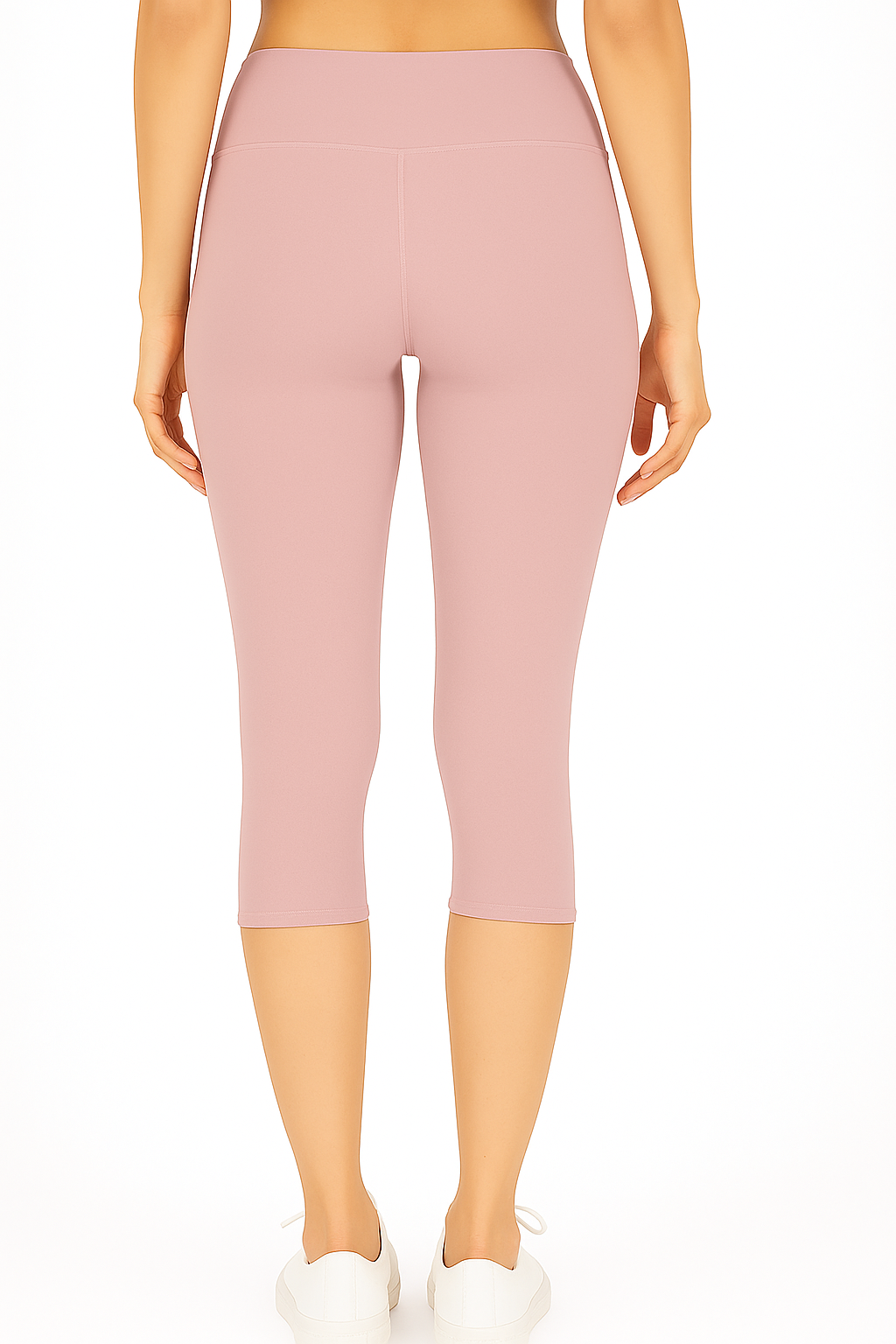 Rose Pink Women's Solid Capri pant