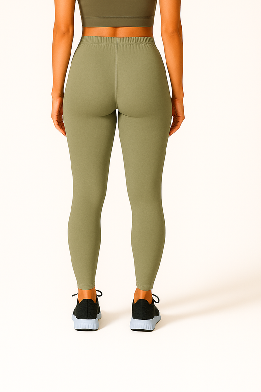 Oxford Tan Women's Ankle Length Stretchable Cotton Lycra Leggings