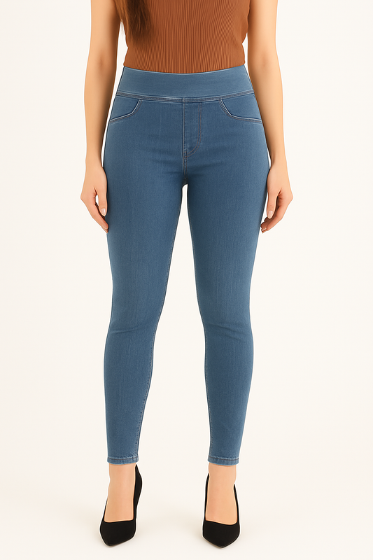 Dx Women High-Rise Broad Belt Jeggings
