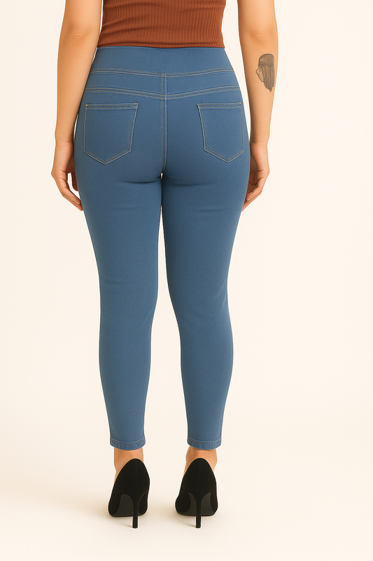 Dx Women High-Rise Broad Belt Jeggings