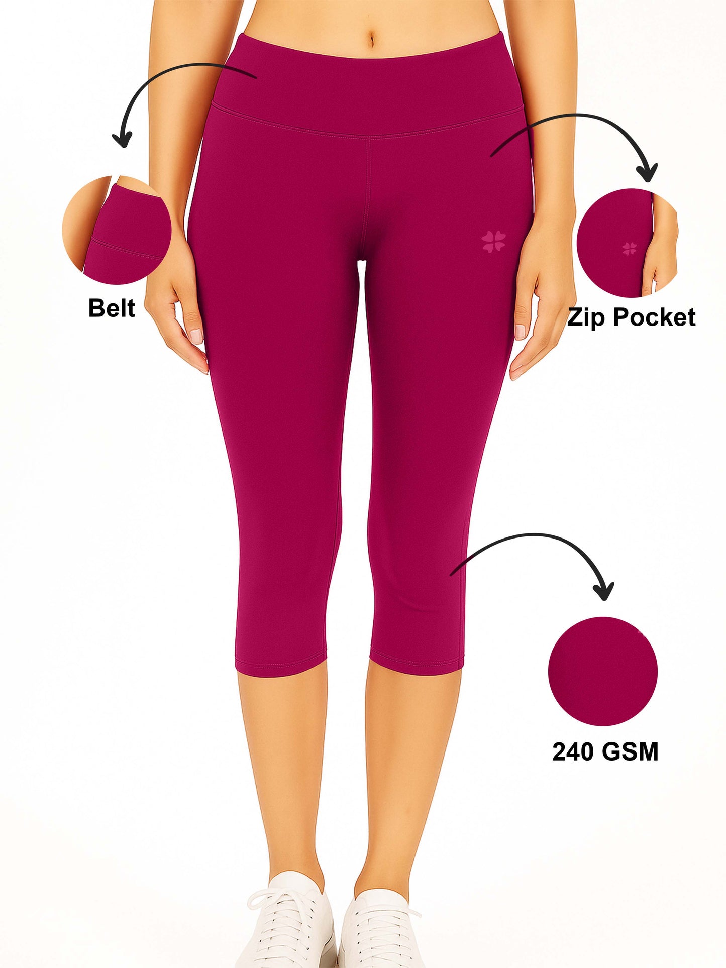 Rani Women's Solid Capri pant