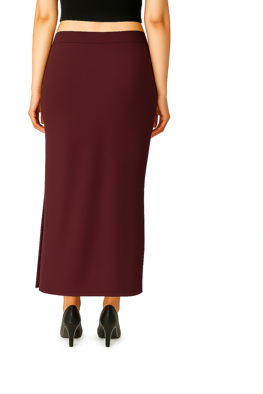 Dark Wine Women's Solid Shapewear