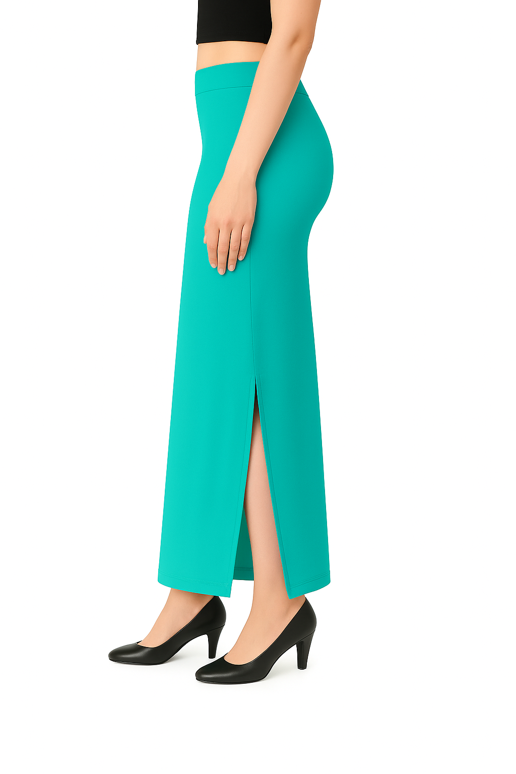 Aqua Green Women's Solid Shapewear