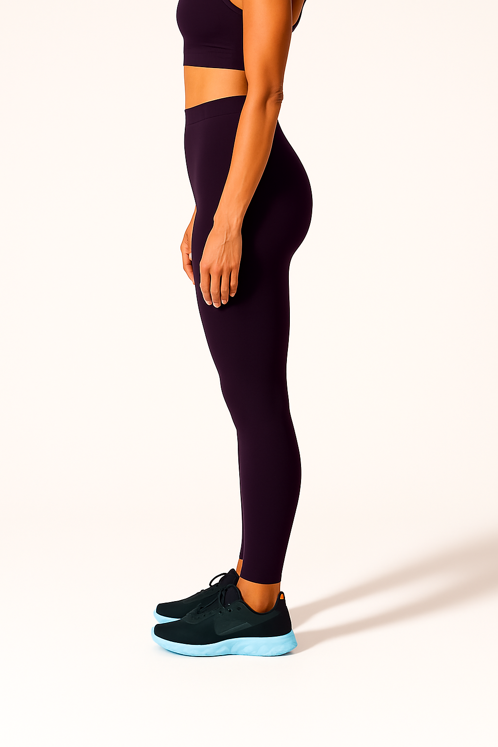 Royal Lilac Women's Ankle Length Stretchable Cotton Lycra Leggings