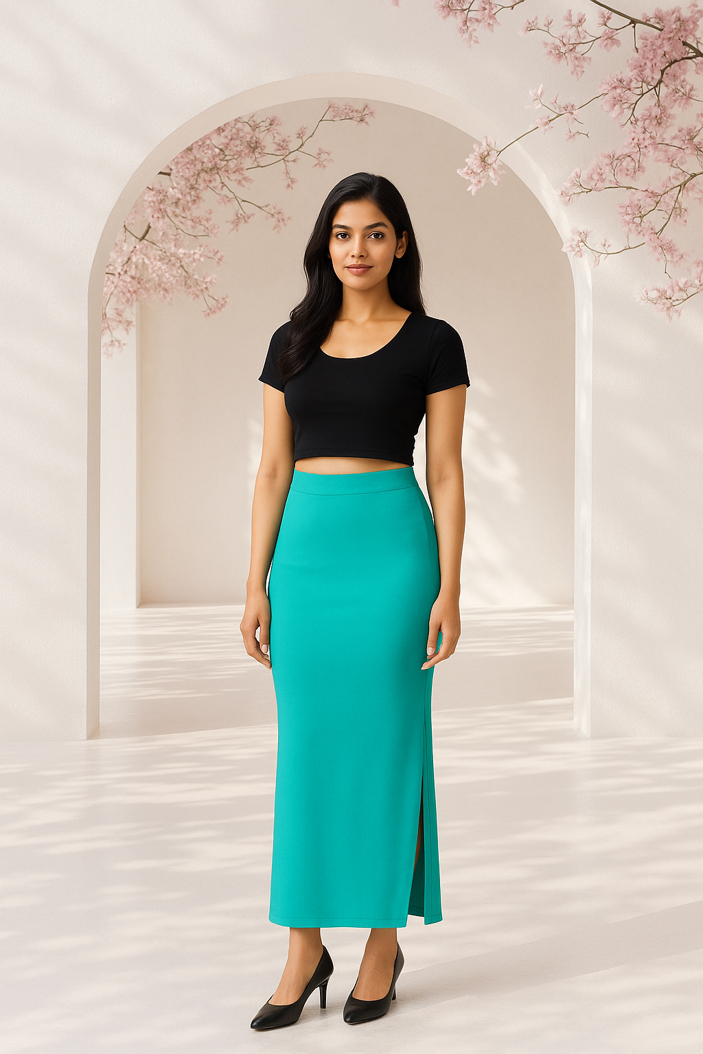 O. Blue Women's Solid Shapewear