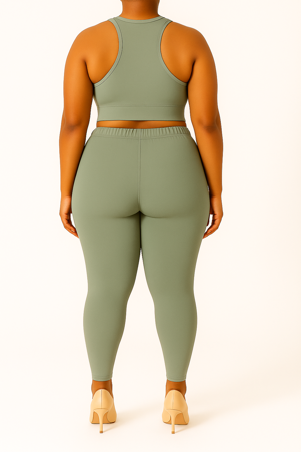 Limestone Women's Ankle Length Plus Size Stretchable Cotton Lycra Leggings