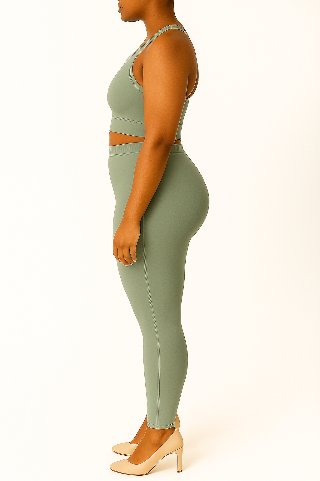 Limestone Women's Ankle Length Plus Size Stretchable Cotton Lycra Leggings