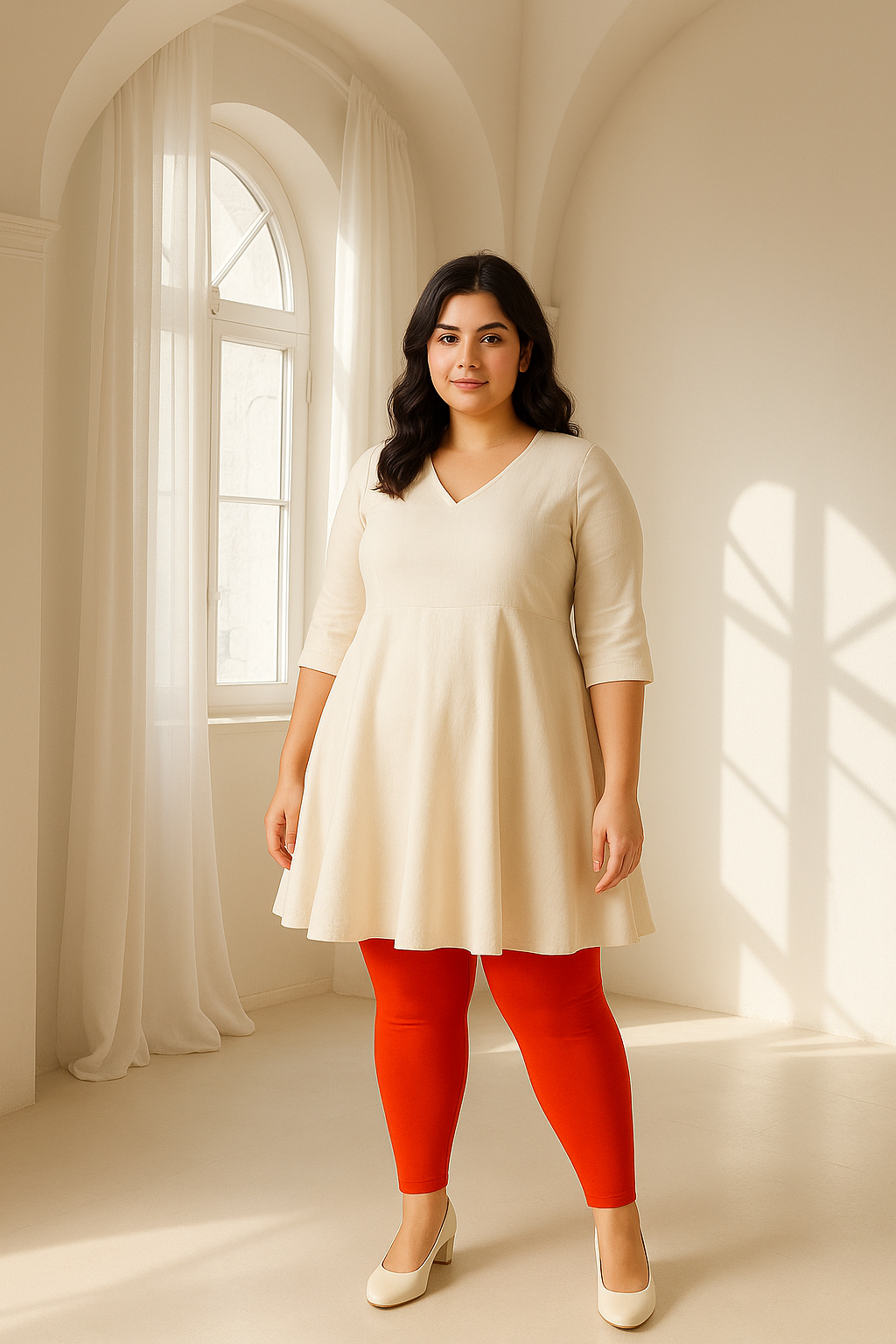 Tigerlily Women's Ankle Length Plus Size Stretchable Cotton Lycra Leggings