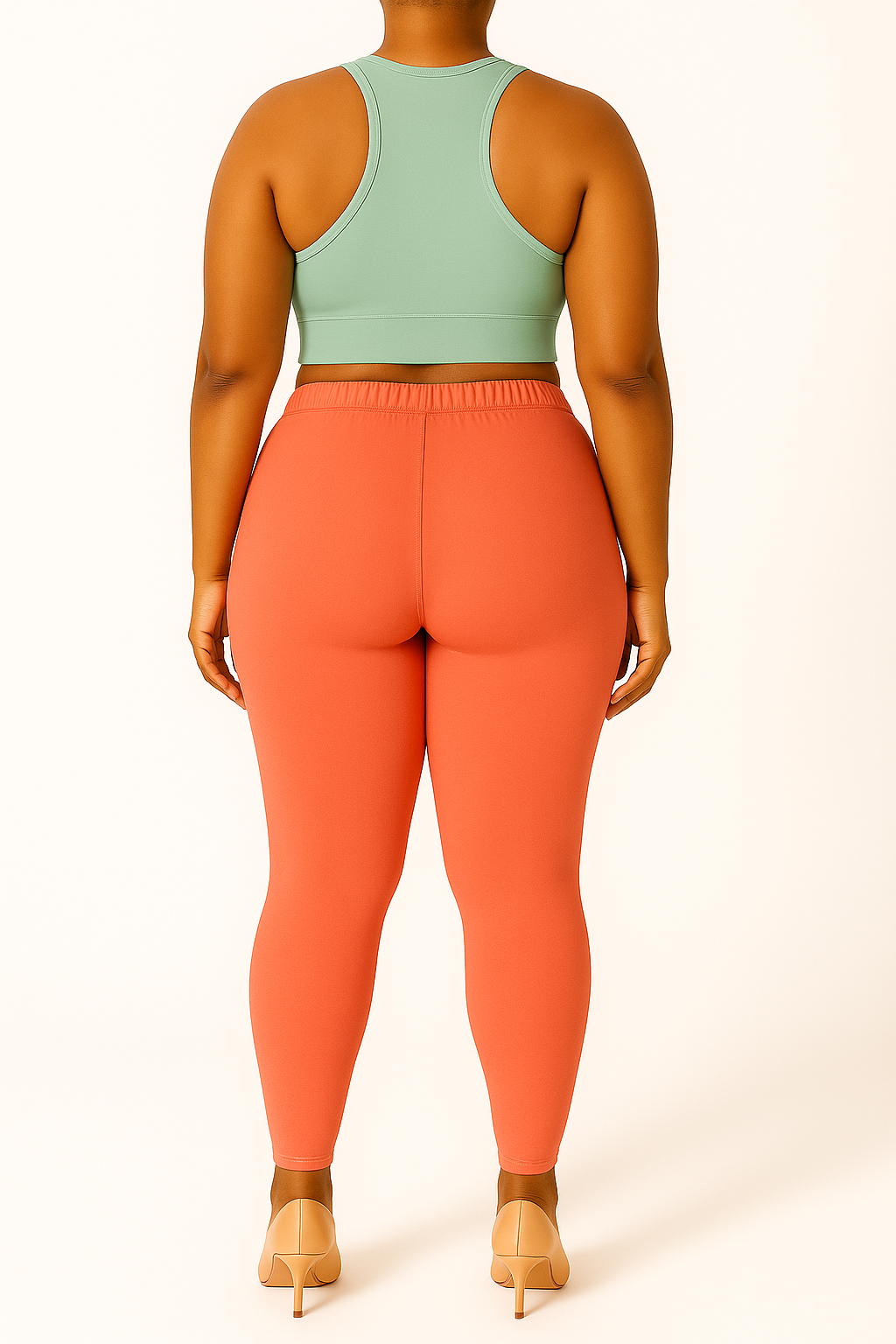 Coral Women's Ankle Length Plus Size Stretchable Cotton Lycra Leggings