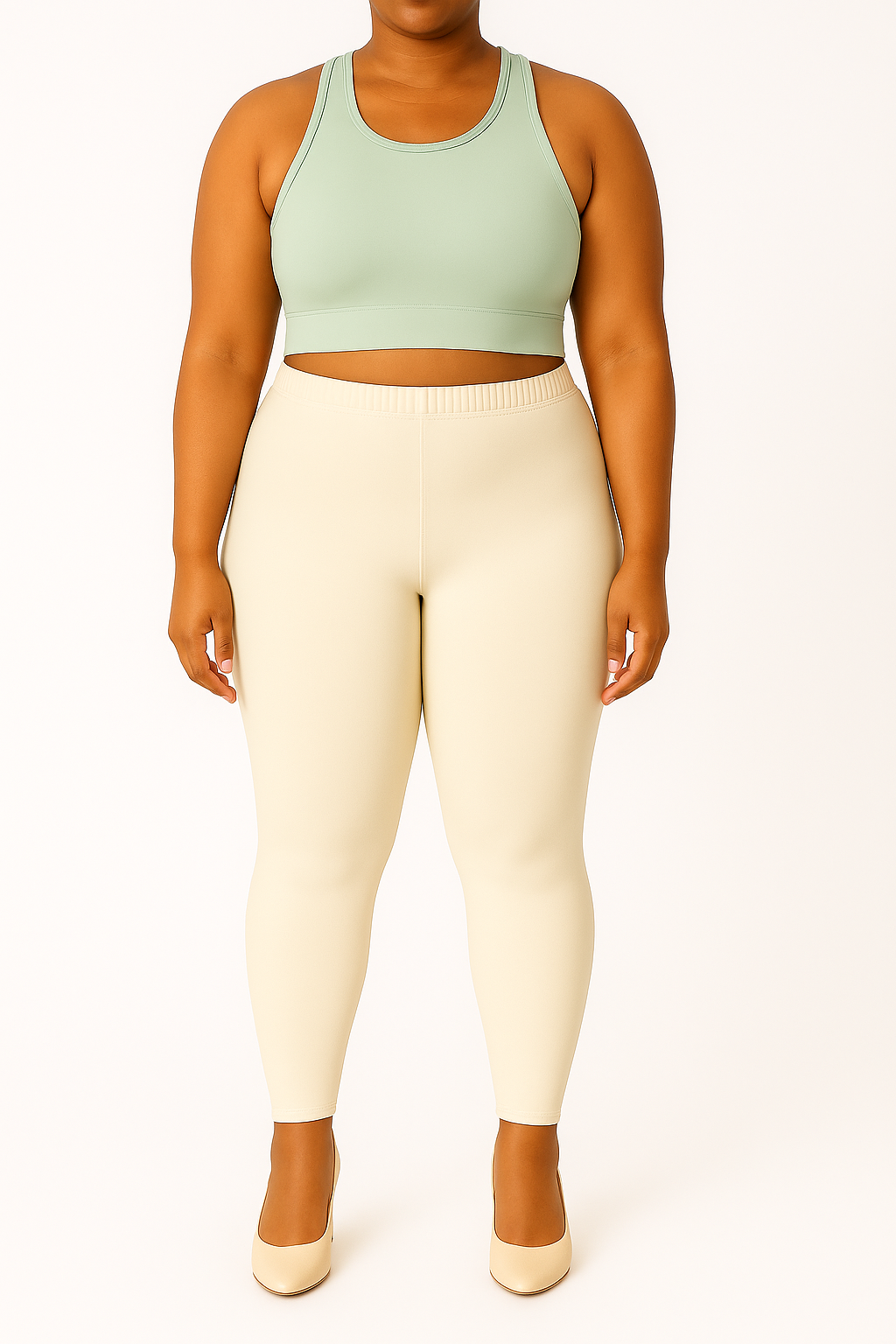 Butter Women's Ankle Length Plus Size Stretchable Cotton Lycra Leggings