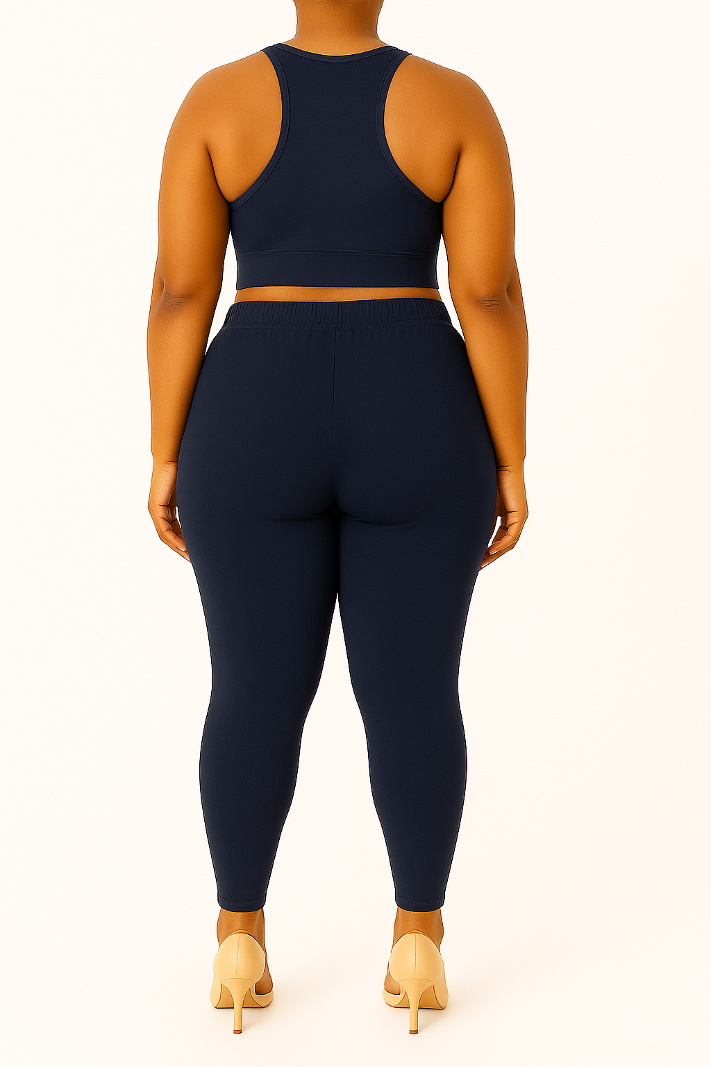 Royal Blue Women's Ankle Length Plus Size Stretchable Cotton Lycra Leggings