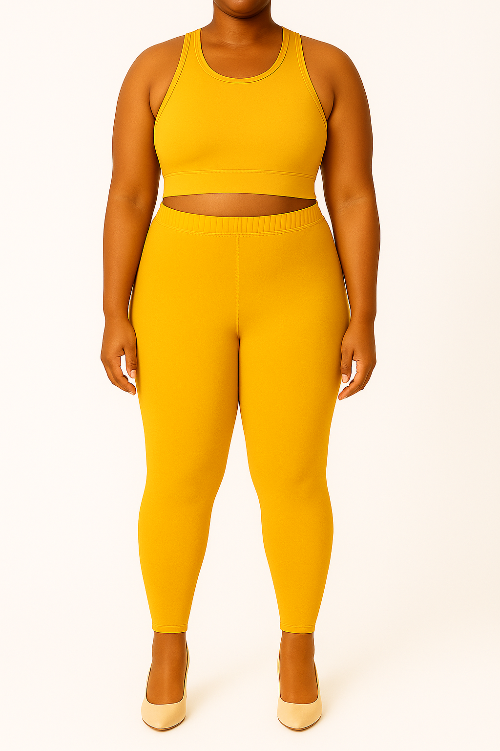 Deep Mustard Women's Ankle Length Plus Size Stretchable Cotton Lycra Leggings