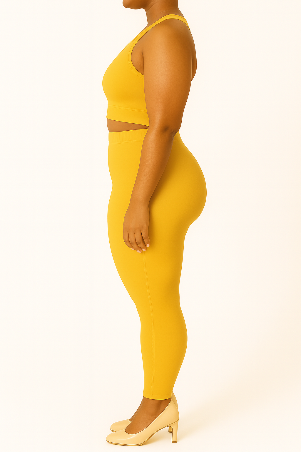 Deep Mustard Women's Ankle Length Plus Size Stretchable Cotton Lycra Leggings